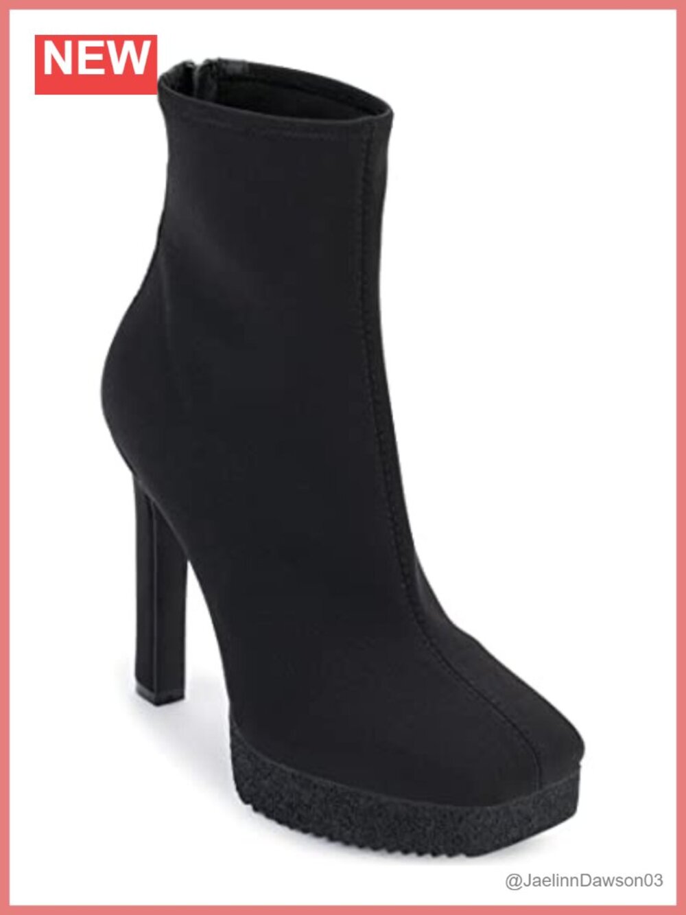 DKNY Zed Platform Heeled Fashion Bootie Ankle Boots